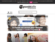 Tablet Screenshot of ma-grande-taille.com